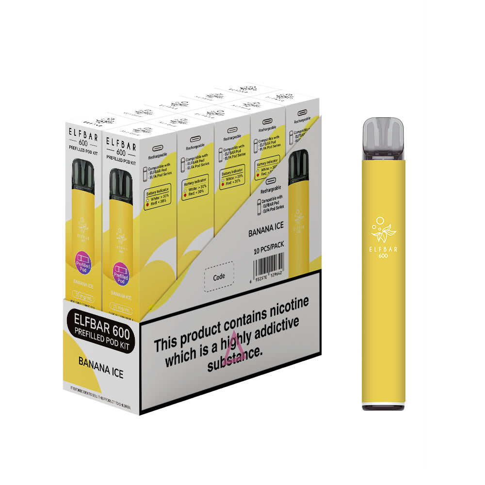 Elf Bar 600 Prefilled Kits 1X10 Compliant