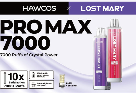 Lost Mary - Hawcos X Lost Mary Pro Max 7000 Prefilled Kits 1X10