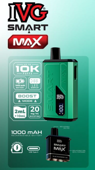 IVG Smart Max Prefilled Kits 1X5 Compliant iVape Direct Wholesale IVG Smart Max Prefilled Kits 1X5 Compliant iVape Direct Wholesale