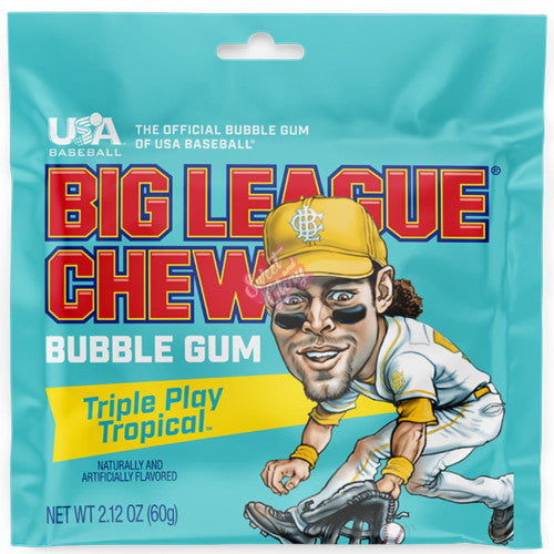Big League Chew Triple Play Tropical 60g 1X12 ***NEW***