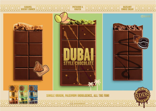 DD Dubai Style Chocolate with Hazelnut Cookie Cream 190g