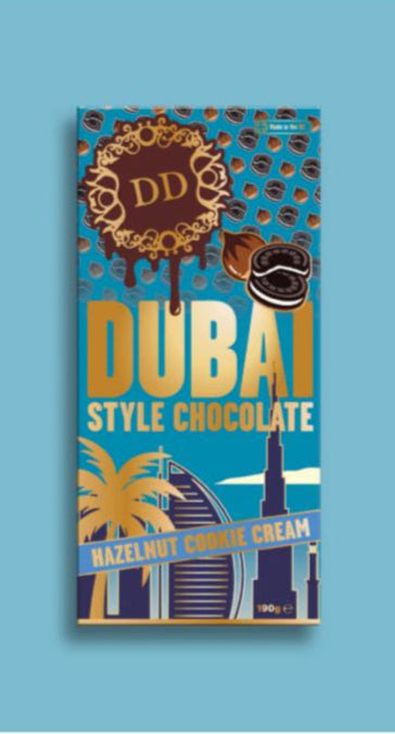 DD Dubai Style Chocolate with Hazelnut Cookie Cream 190g