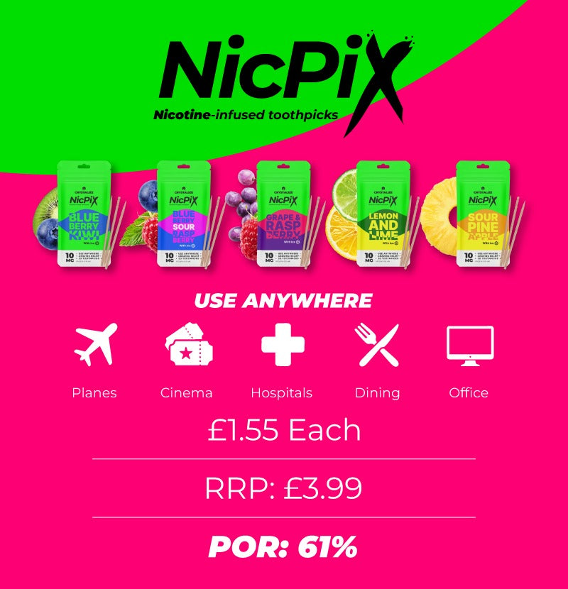 NicPix Nicotine Infused Toothpicks 10mg