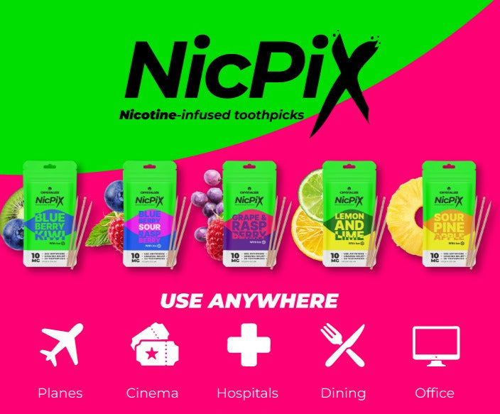NicPix Nicotine Infused Toothpicks 10mg ***NEW***