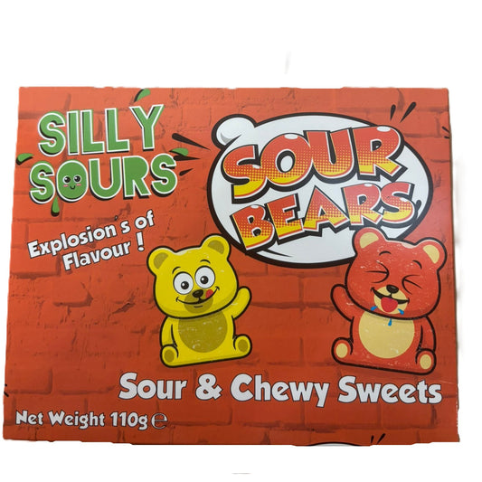 Silly Sours Sour Bears 110g 1X12