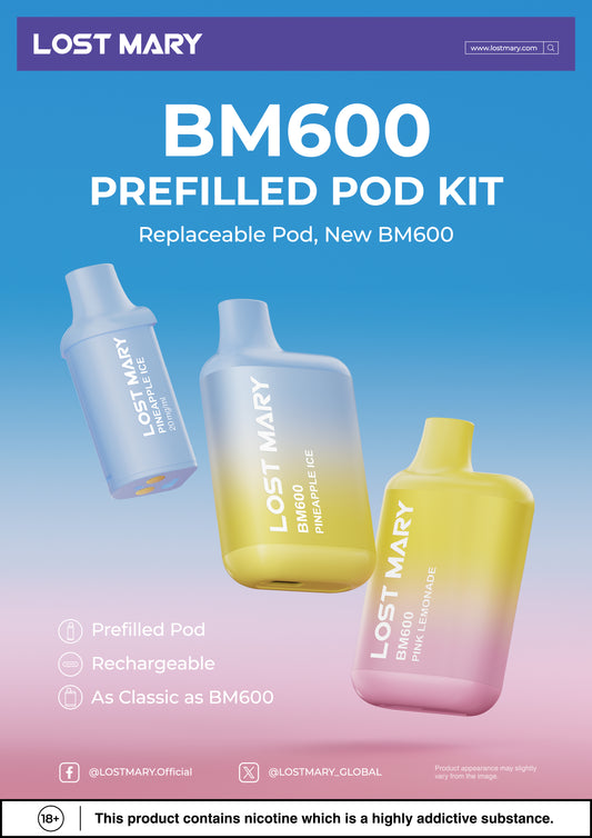 Lost Mary BM600 Prefilled Kits 1X10 Compliant