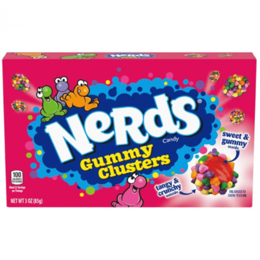 Nerds Gummy Clusters Rainbow Theatre Boxes 85g 1X12