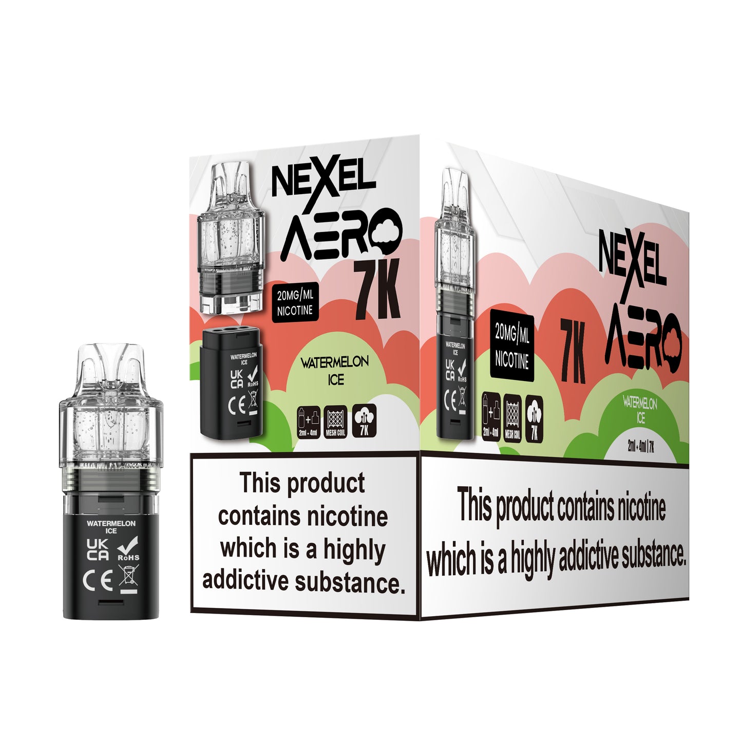 Nexel Aero 7K Prefilled Pods 1X5 ***NEW***