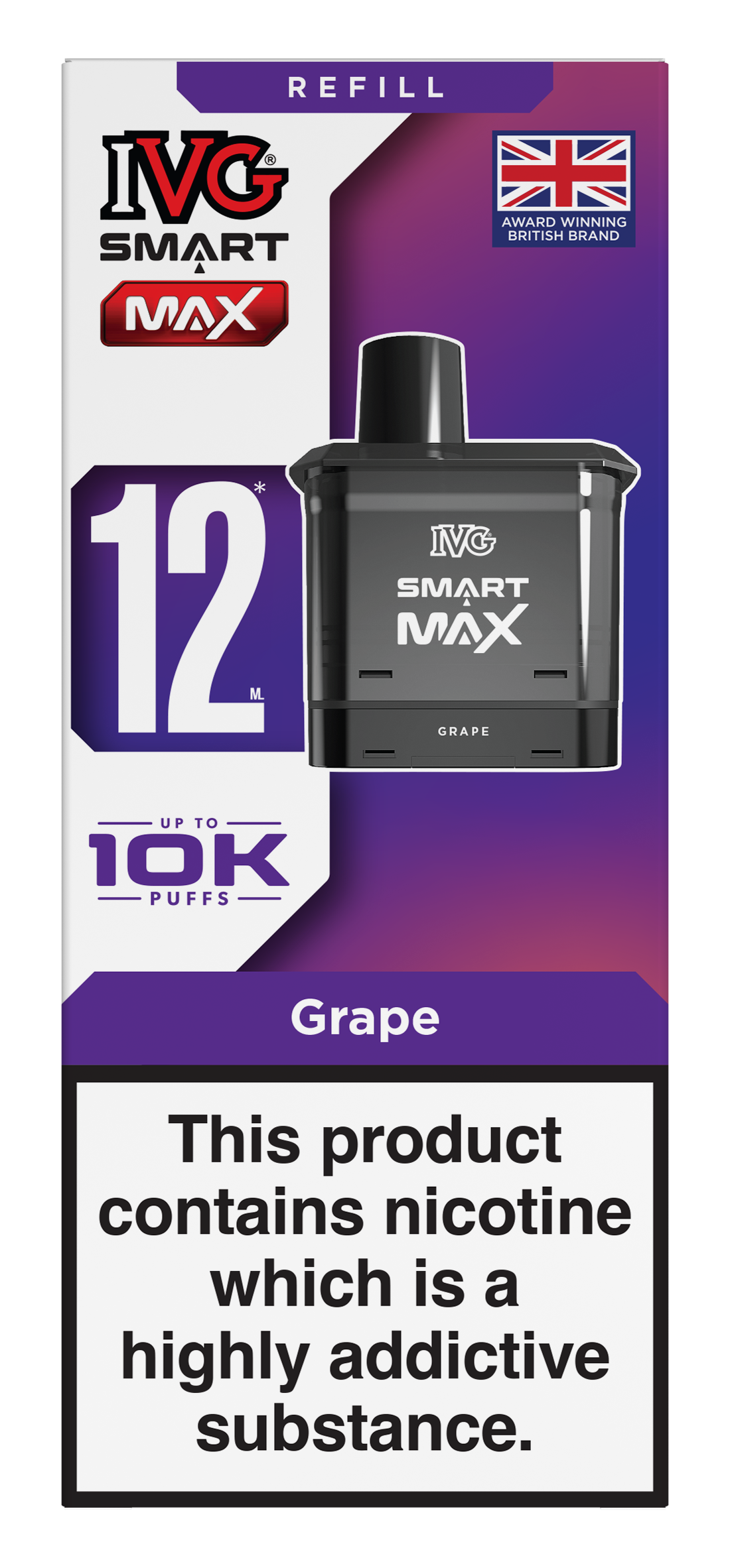 IVG Smart Max Prefilled Pods 1X5 Compliant iVape Direct Wholesale IVG Smart Max Prefilled Pods 1X5 Compliant iVape Direct Wholesale