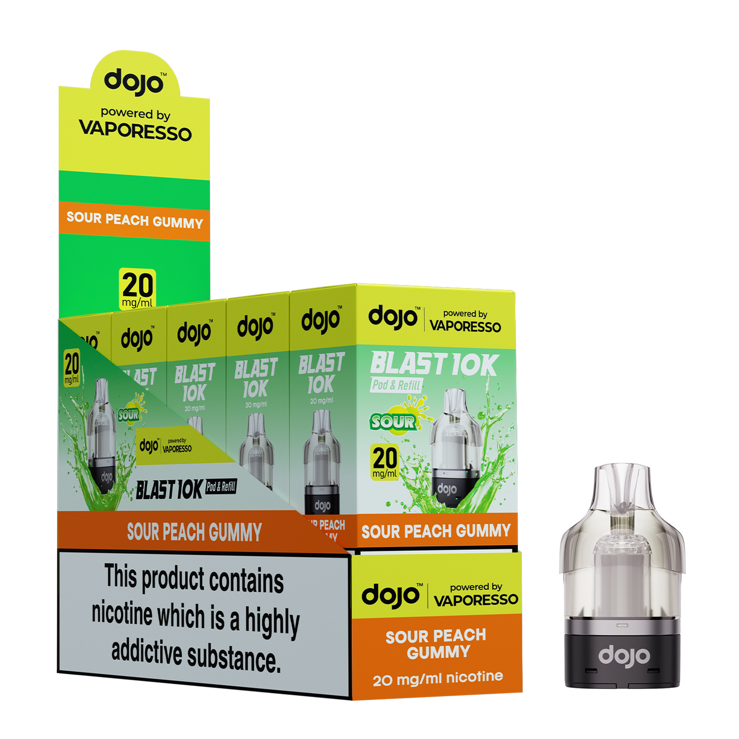 Dojo Blast 10K by Vaporesso Refill Pods 1X5