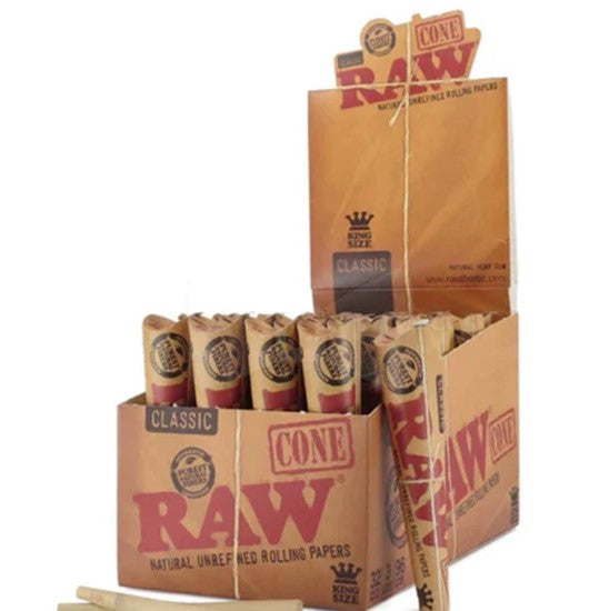 Raw Pre-Rolled KS Cones 1X32 per outer & 1X3 per inner