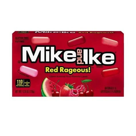 Mike and Ike Red Rageous Theatre Boxes 120g 1X12 ***NEW***