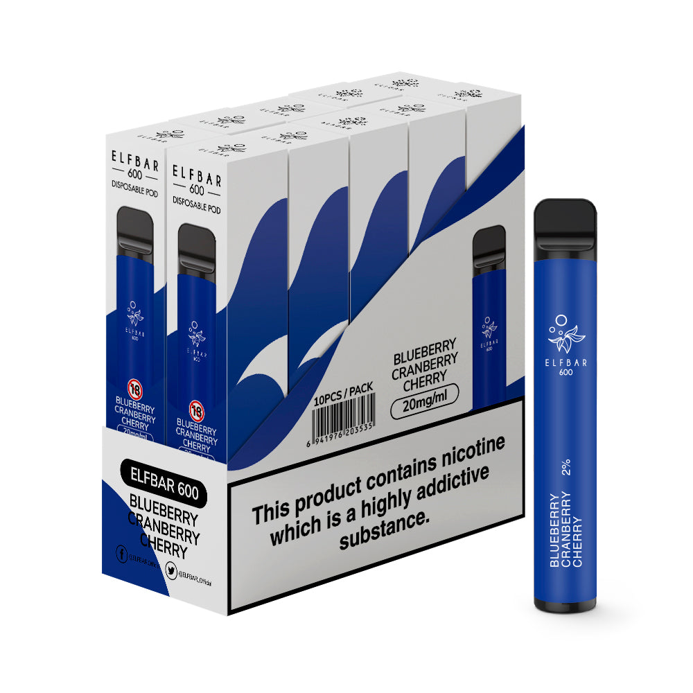 Elf Bar 600 Disposable Vapes 10 pack