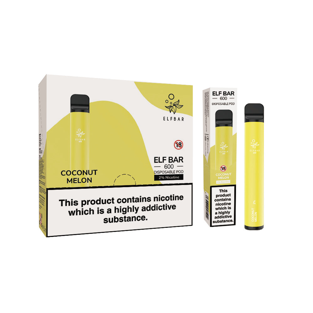 Elf Bar 600 Disposable Vapes 10 pack