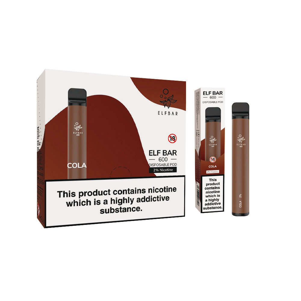 Elf Bar 600 Disposable Vapes 10 pack