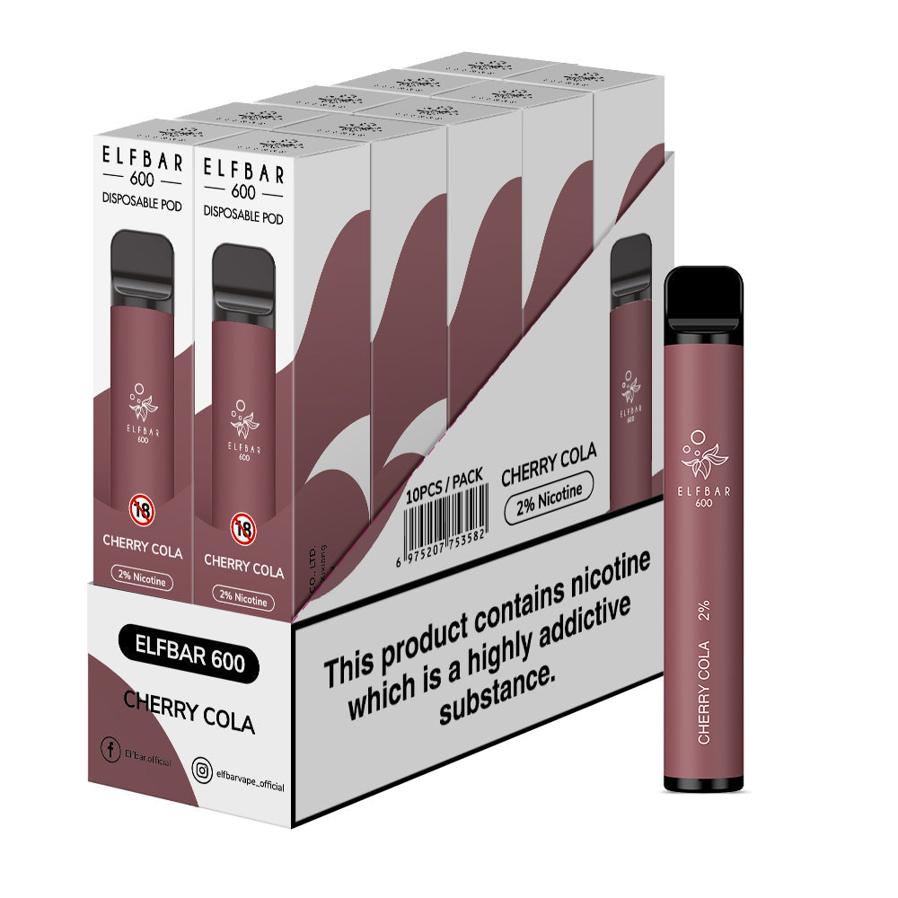 Elf Bar 600 Disposable Vapes 10 pack