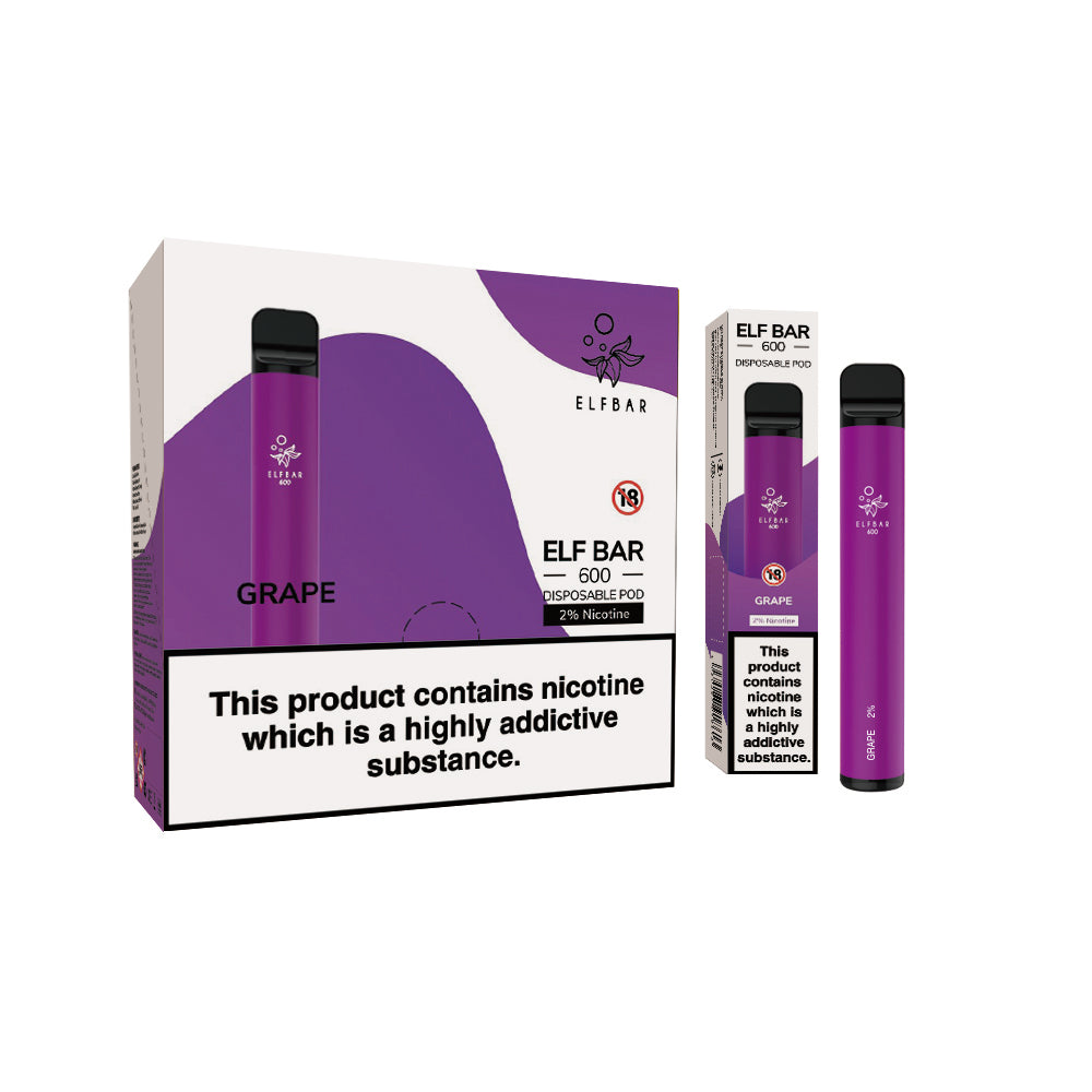 Elf Bar 600 Disposable Vapes 10 pack