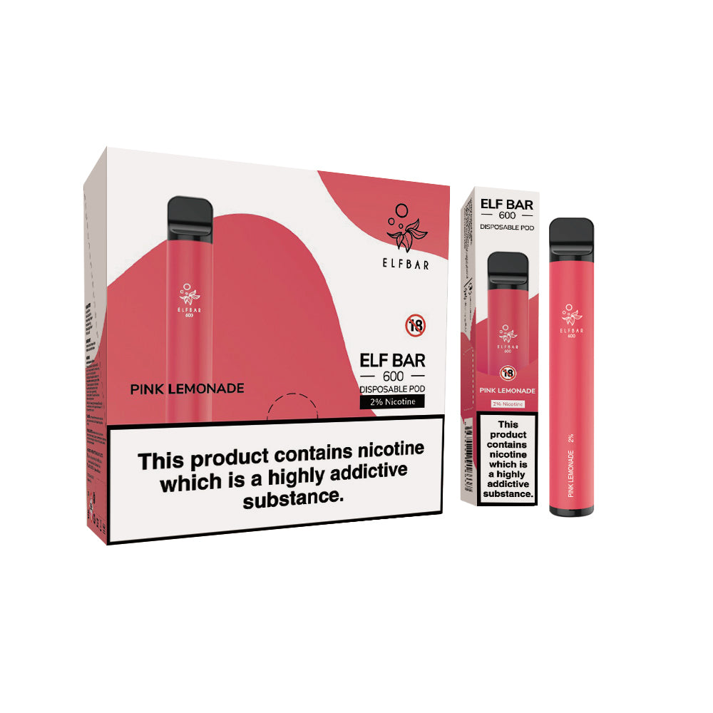 Elf Bar 600 Disposable Vapes 10 pack
