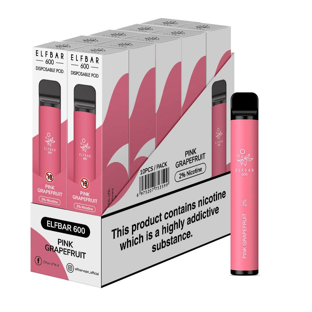 Elf Bar 600 Disposable Vapes 10 pack