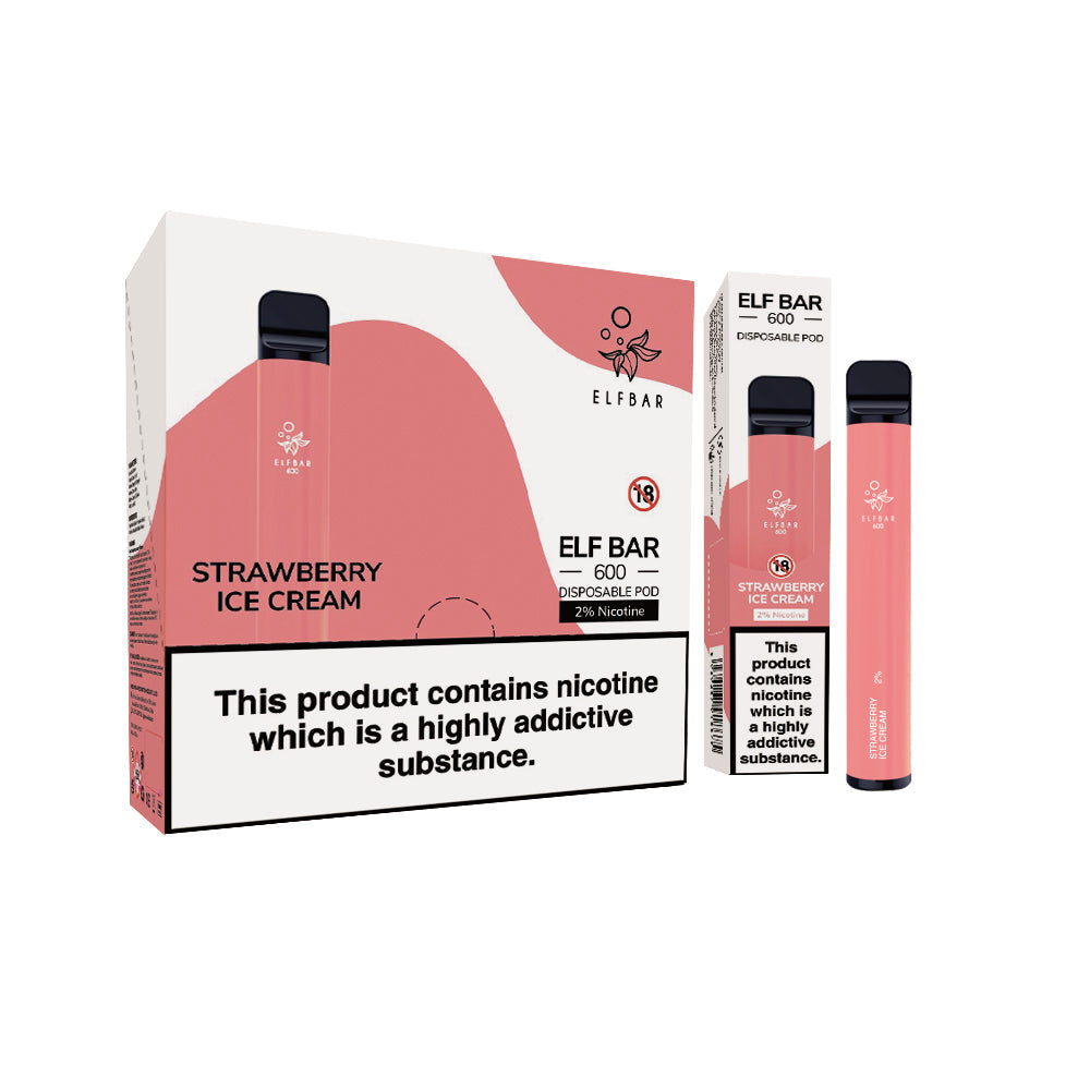 Elf Bar 600 Disposable Vapes 10 pack