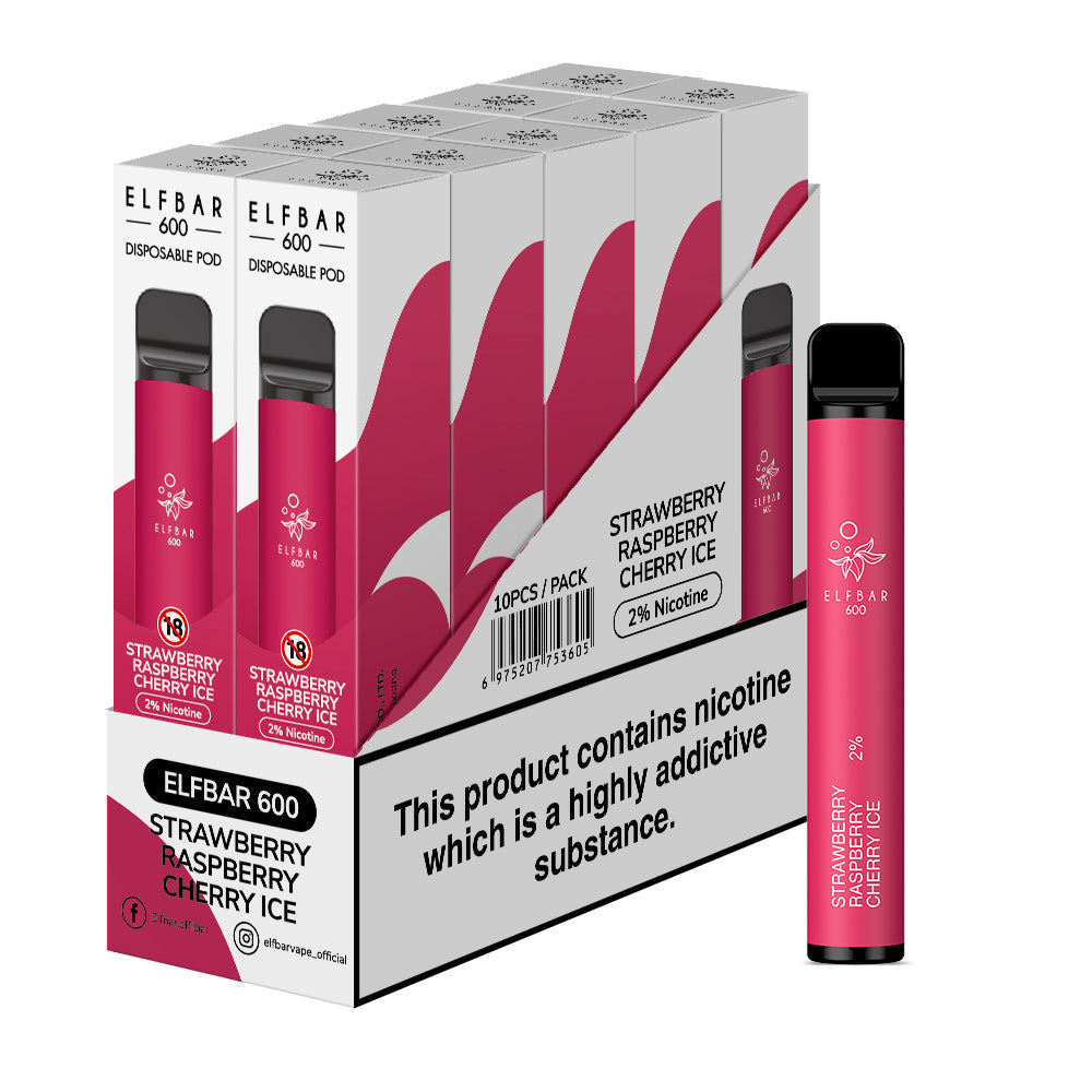 Elf Bar 600 Disposable Vapes 10 pack