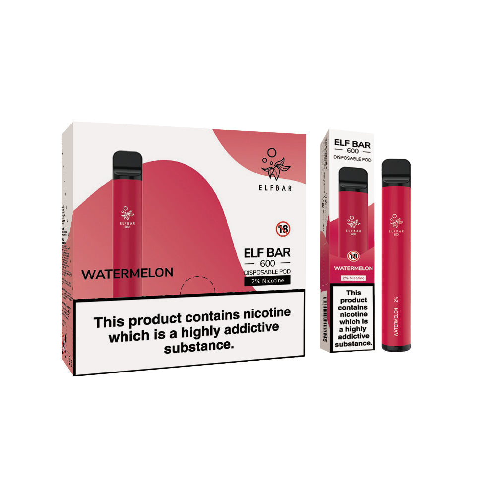 Elf Bar 600 Disposable Vapes 10 pack
