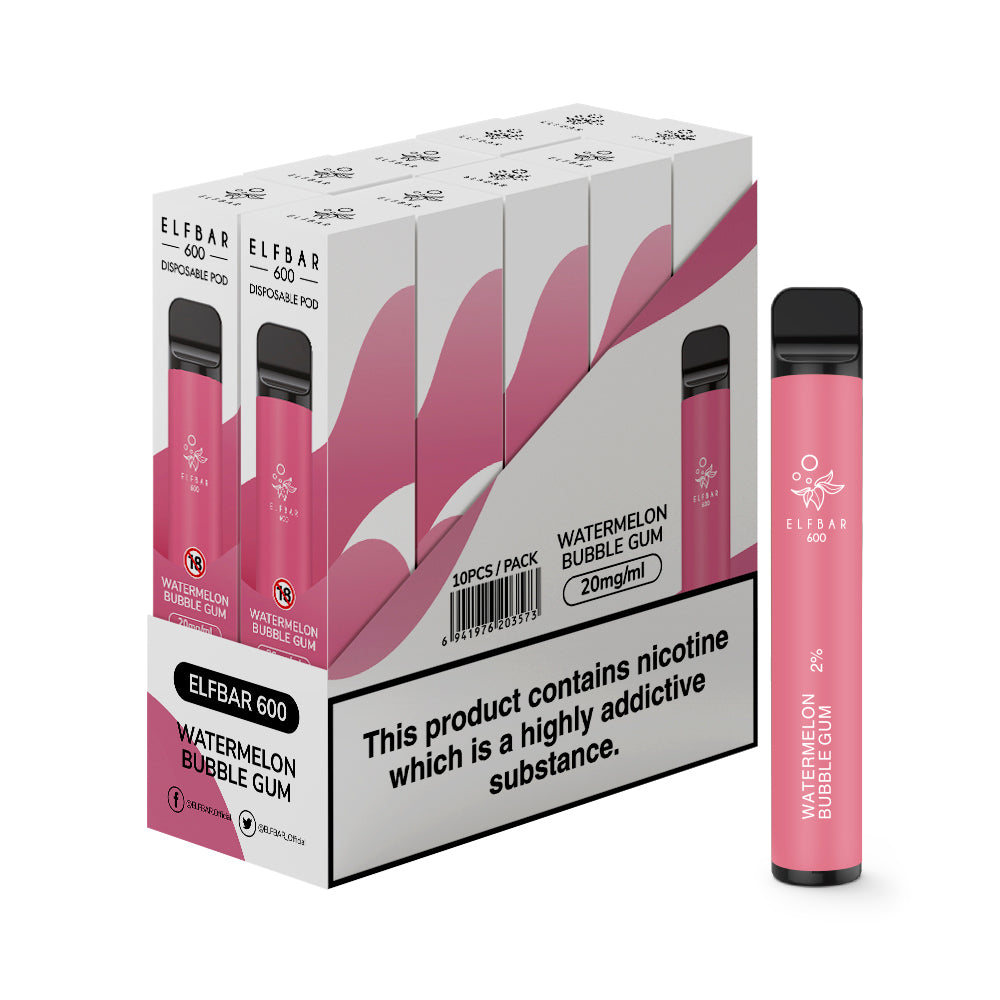 Elf Bar 600 Disposable Vapes 10 pack
