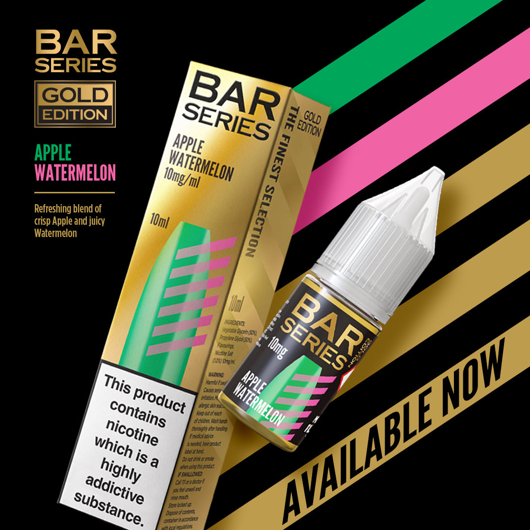 Bar Series Nic Salts Gold Edition 10ml 10mg and 20mg 1x10