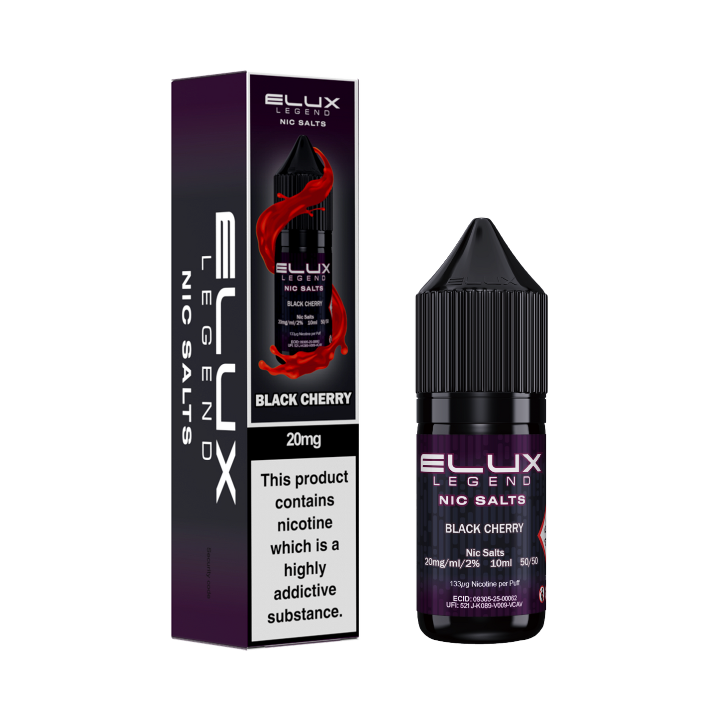 Elux Legend Nic Salts 10ml 10mg/20mg 1X10 pack