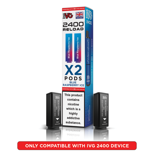 IVG 2400 Reloads Single Flavour Prefilled Pods 1X5