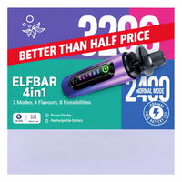 Elf Bar 4in1 3200 Prefilled Kits 1X5 Compliant