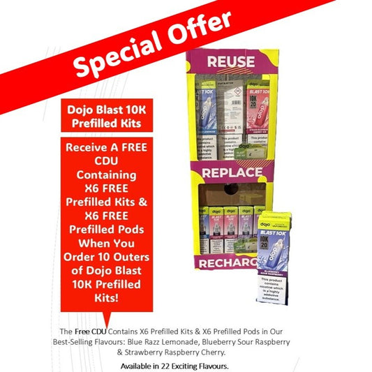 Dojo Blast 10K by Vaporesso Prefilled Kits 1X5 Compliant