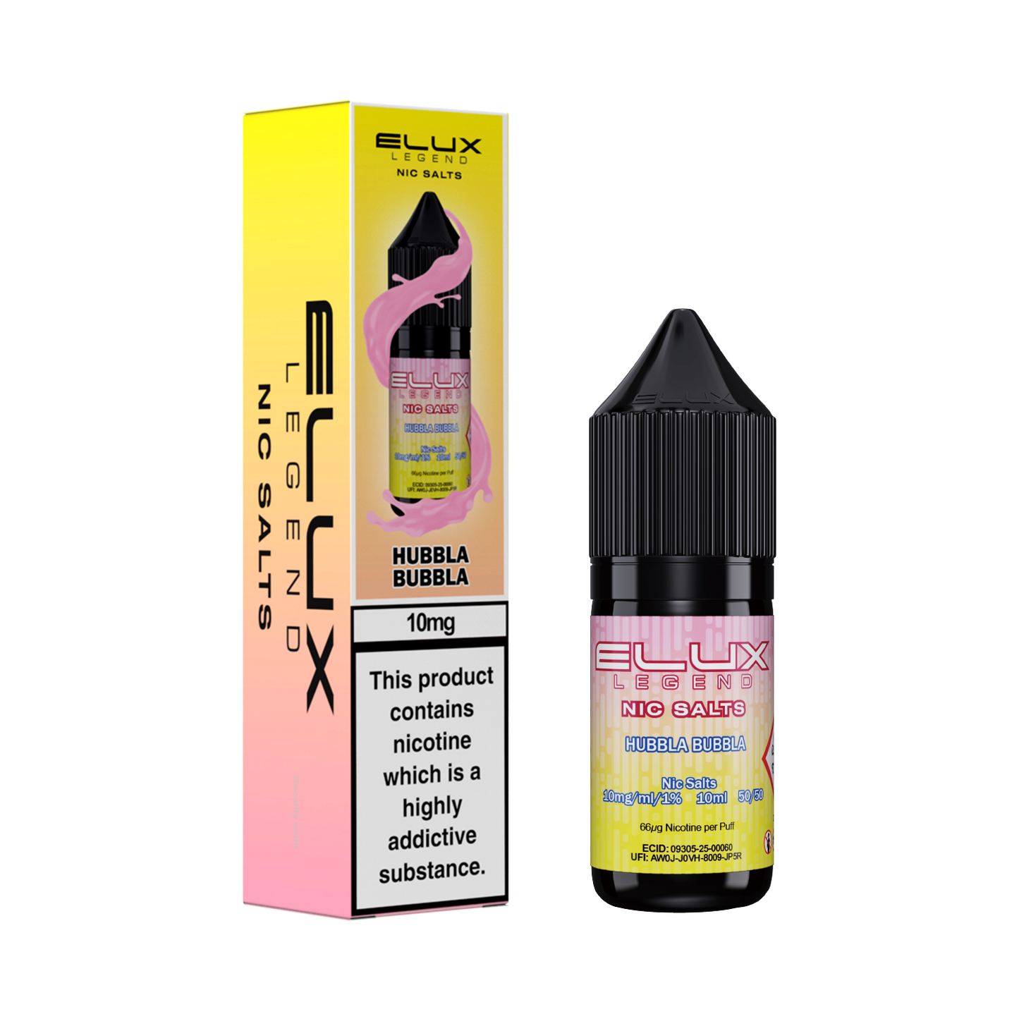Elux Legend Nic Salts 10ml 10mg/20mg 1X10 pack