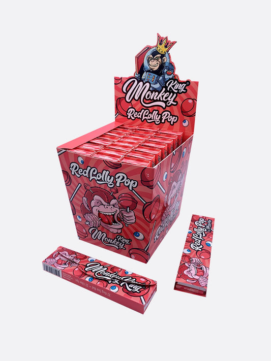 Monkey King Red Lollypop Scented Rolling Papers 1X24