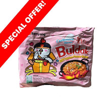 Samyang Buldak Hot Chicken Carbonara Flavour Ramen Noodles 130g 1X5 *SPECIAL OFFER*