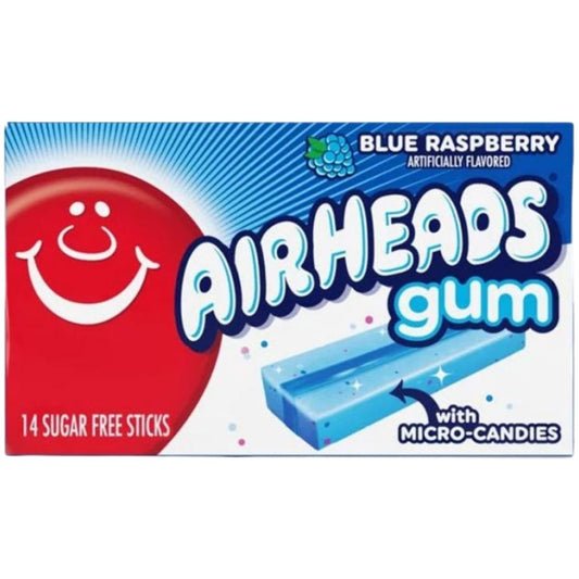 Airheads Gum Blue Raspberry 1X12 33g