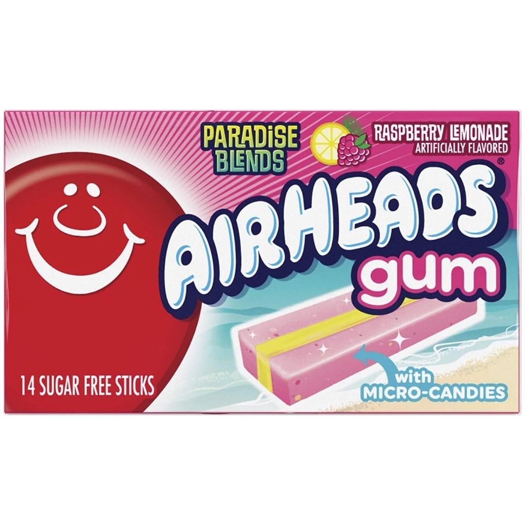 Airheads Gum Raspberry Lemonade 1X12 33g