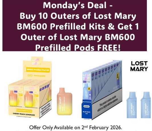 Lost Mary BM600 Prefilled Kits 1X10 Compliant