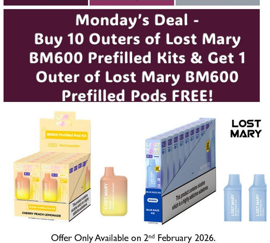 Lost Mary BM600 Prefilled Pods 1X10 Compliant