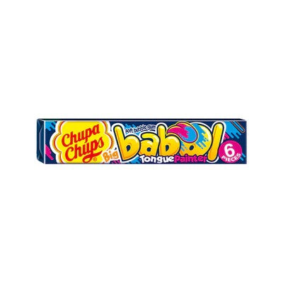 Chupa Chups Big Babol Bubblegum Blue Raspberry Tongue Painter 6pcs 1X20 ***NEW***