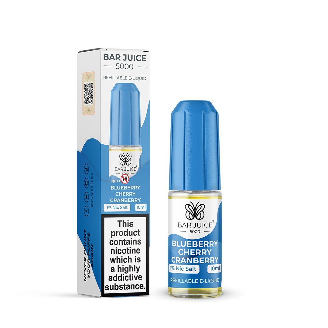 Bar Juice 5000 Nic Salts 10mg and 20mg 10ml 1X10