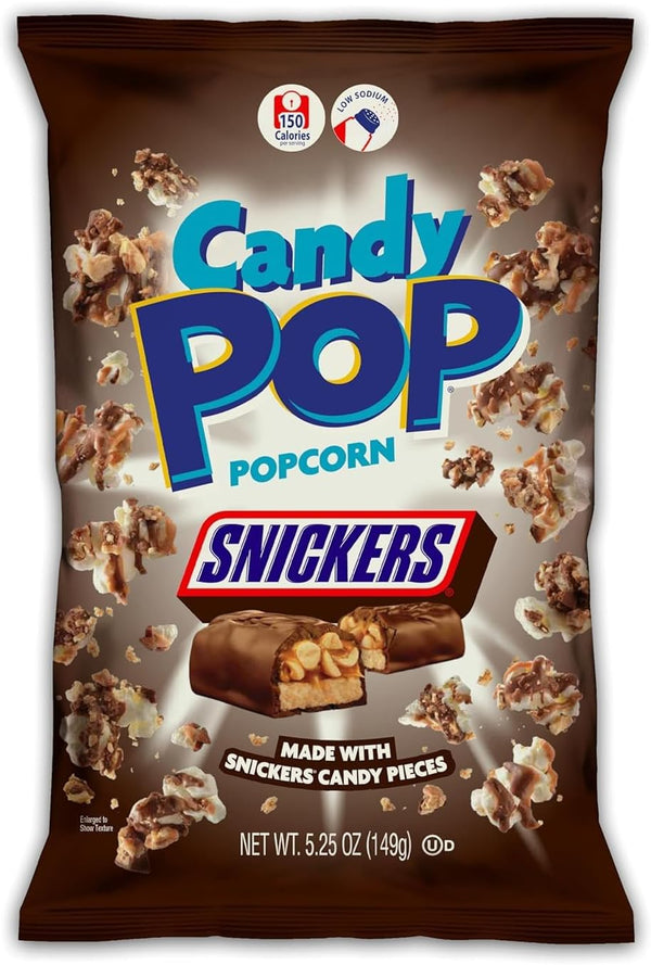 Candy Pop Popcorn - Snickers 149g 1X12 ***NEW***