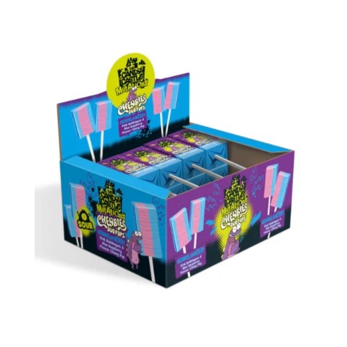 Candy Castle Crew Chewbies Duo Pops Sour Bubbleberry 10g 1X30 ***NEW***