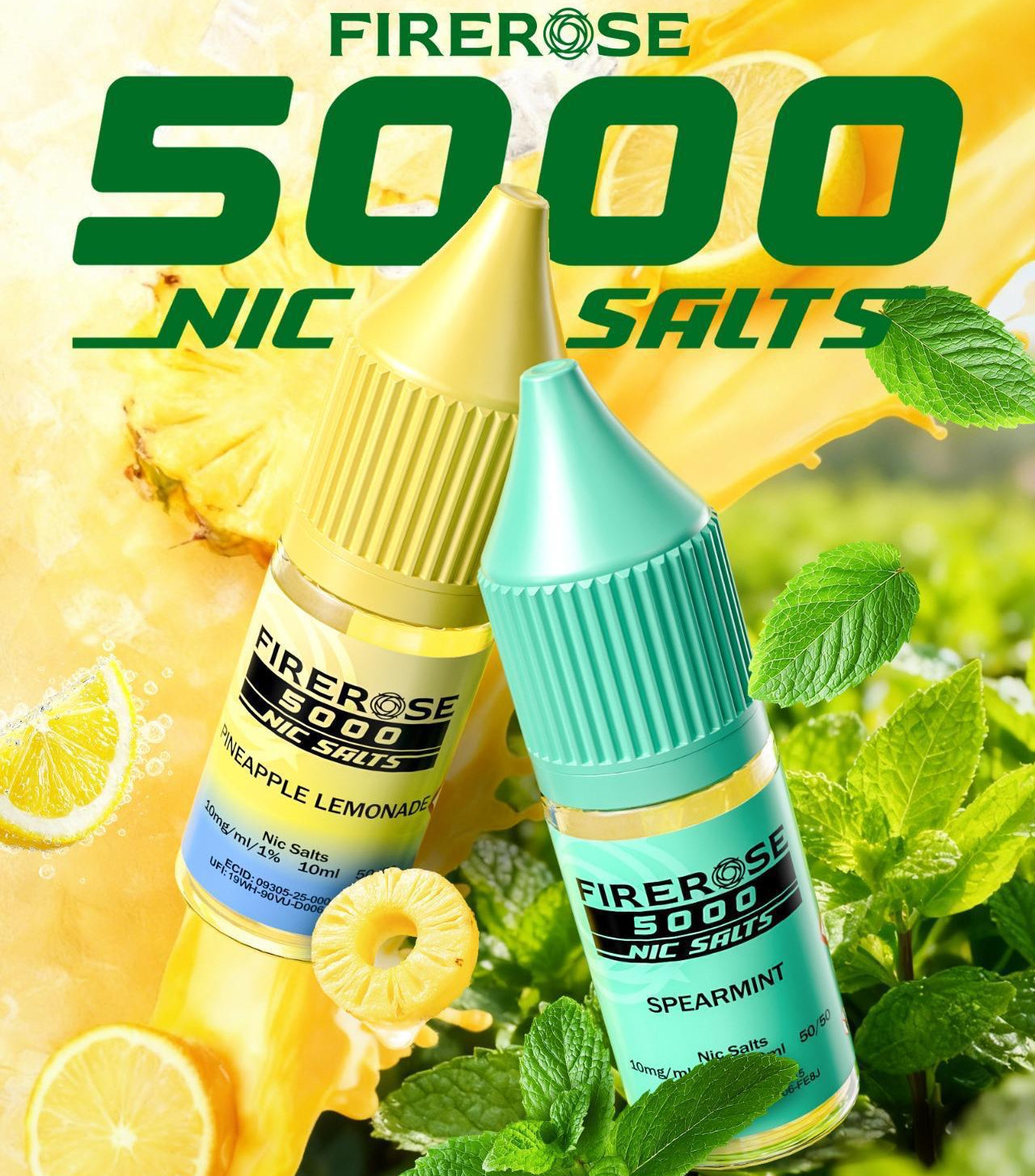 Firerose 5000 Nic Salts by Elux 10ml 1X10