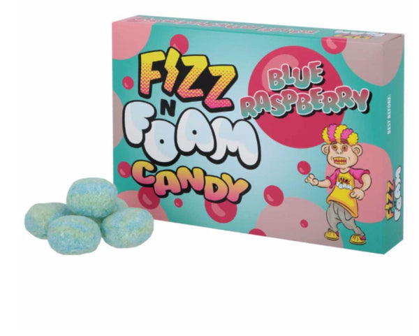 Fizz N Foam Blue Raspberry 40g 1X12 ***PAST BEST BEFORE***