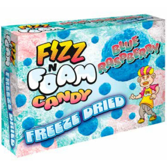 Fizz N Foam Freeze Dried Blue Raspberry 100g 1X12