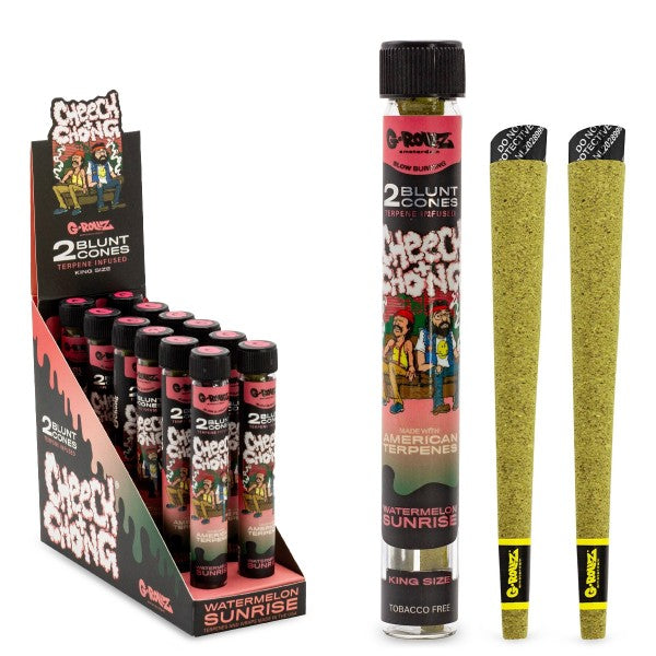 G-Rollz Cheech & Chong Watermelon Sunrise Blunt Cones 1X12
