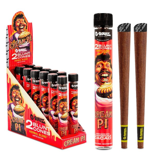 G-Rollz Cream Pi Blunt Cones 1X12