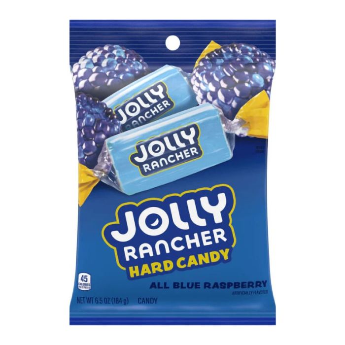 Jolly Rancher All Blue Raspberry Hard Candy 184g 1X12 ***NEW***