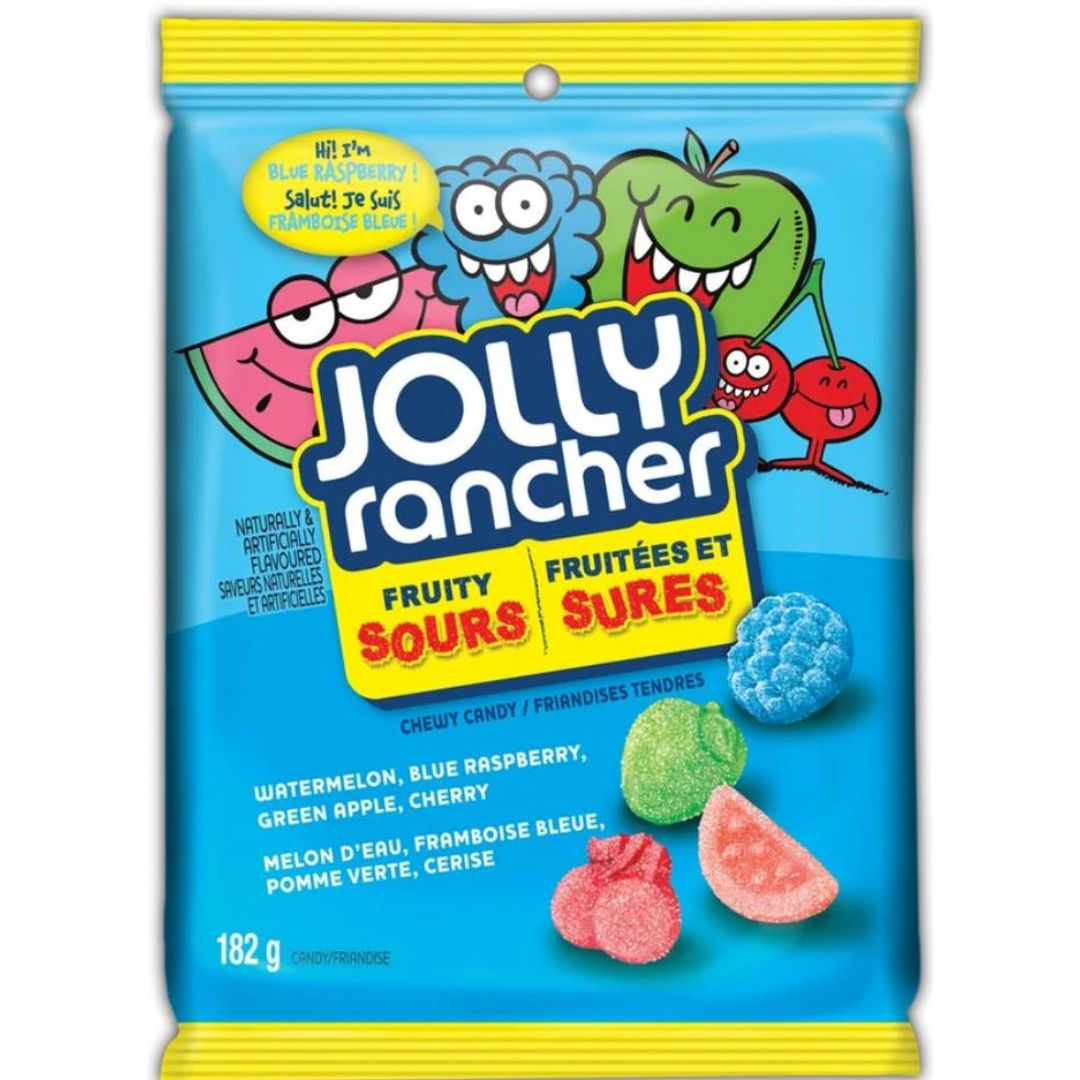 Jolly Rancher Gummies Sours Fruity 182g 1X10